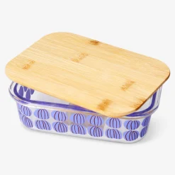 Contenitore per alimenti in vetro con zucche - 17 cm