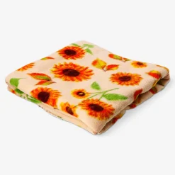 Coperta in pile con stampa autunnale - 180x130 cm