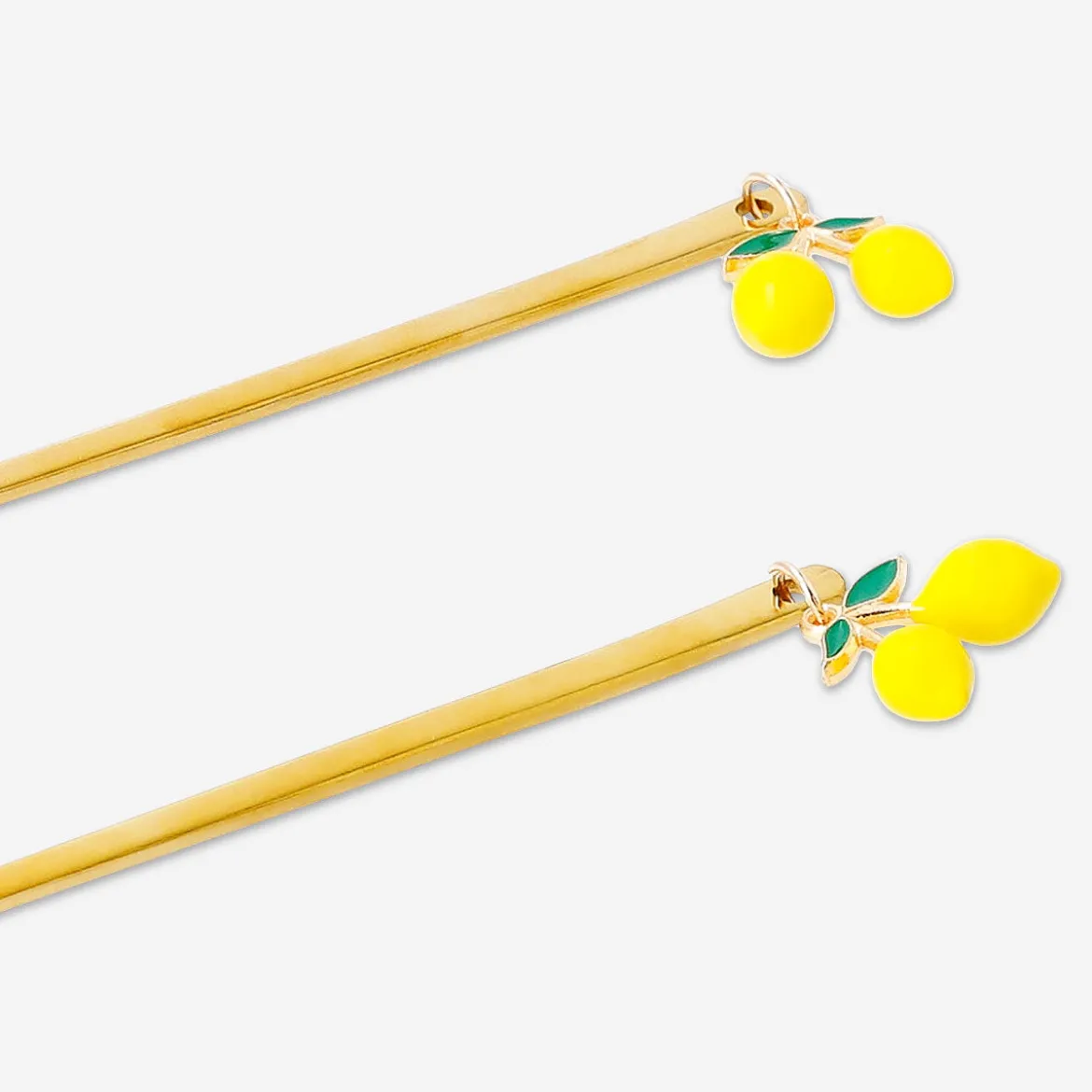 Cucchiai oro con limoni - 2 pz