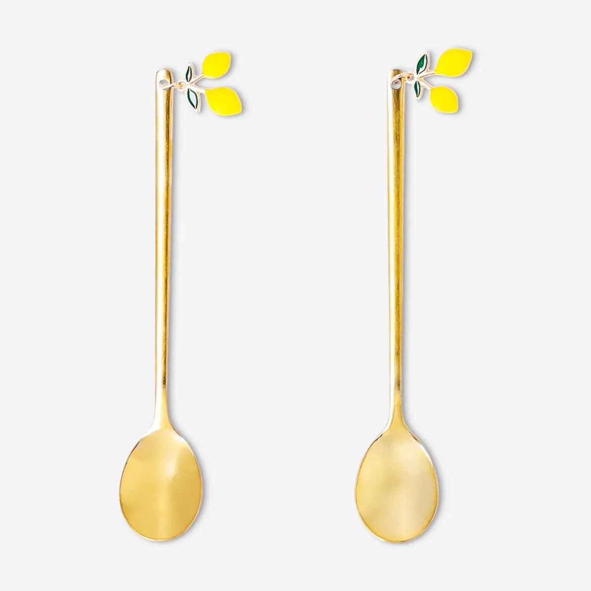 Cucchiai oro con limoni - 2 pz