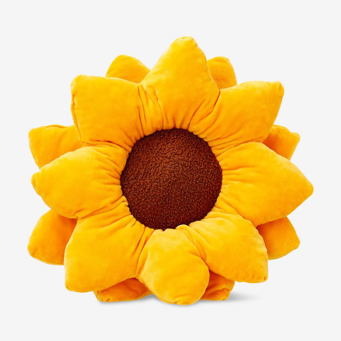 Cuscino giallo a forma di girasole - 39 cm