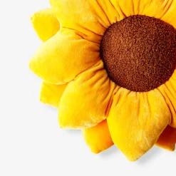 Cuscino giallo a forma di girasole - 39 cm