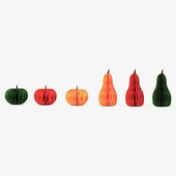 Decorazioni a forma di zucca in carta a nido d'ape - 6 pezzi