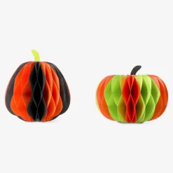Decorazioni da tavola a forma di zucca in carta a nido d'ape - 2 pz