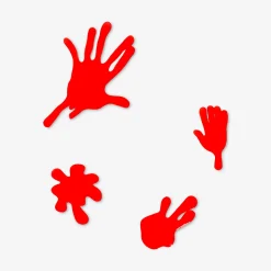 Decorazioni insanguinate per finestre - 6 pz