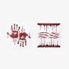 Decorazioni per finestre a forma di macchie di sangue - 6 pz