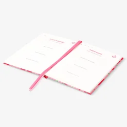 Diario della gratitudine rosso floreale - in inglese