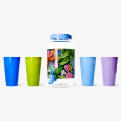 Distributore di bevande con bicchieri - 5 pz