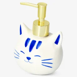 Distributore di sapone per gatti con pompa dorata