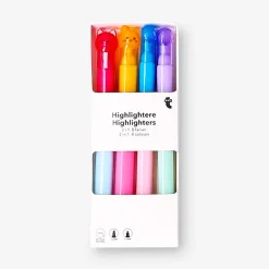 Evidenziatori 2 in 1 gatto e zampa - 4 pz