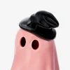 Fantasma luminoso rosa con cappello - 13 cm