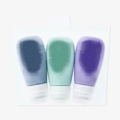 Flaconi da viaggio con funzione scrub - 3 pz