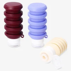Flaconi da viaggio pieghevoli in silicone - 3 pz
