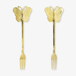 Forchettine da dessert con farfalla - 2 pz