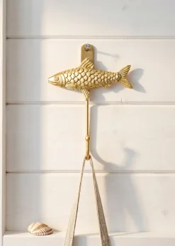 Gancio da parete pesce dorato