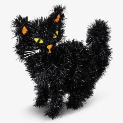 Gatto nero decorativo seduto - 34 cm