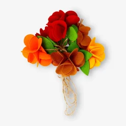 Ghirlanda di fiori in feltro - 200 cm