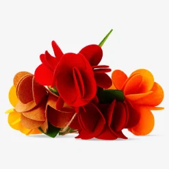 Ghirlanda di fiori in feltro - 200 cm