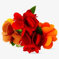 Ghirlanda di fiori in feltro - 200 cm
