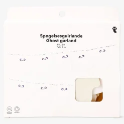 Ghirlanda di Halloween in feltro con fantasmi - 200 cm