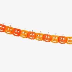 Ghirlanda di zucche con facce felici - 300 cm