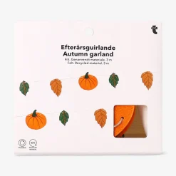 Ghirlanda in feltro con zucche - 300 cm