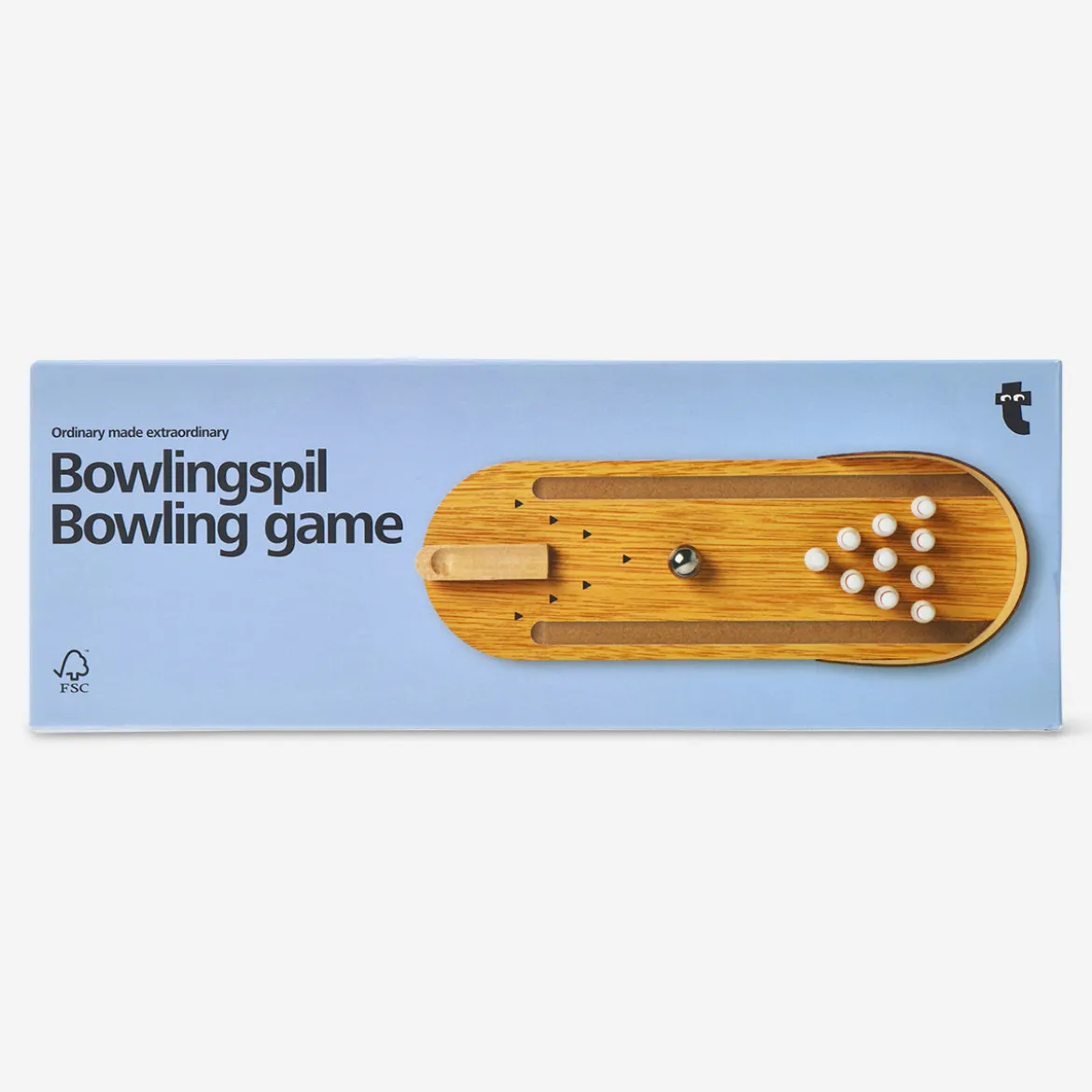 Gioco del bowling in legno