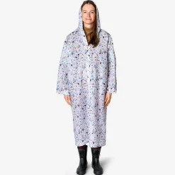 Impermeabile floreale con custodia per adulti - Taglia L/XL