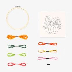 Kit da ricamo - Stampa autunnale