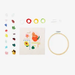 Kit da ricamo - stampa tropicale