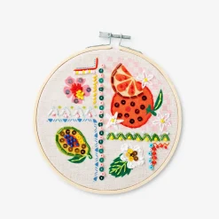 Kit da ricamo - stampa tropicale