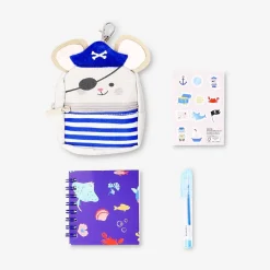 Kit di cancelleria nello zaino topo