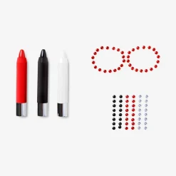 Kit per il trucco del teschio con strass