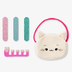 Kit per la cura delle unghie in pochette a forma di gatto
