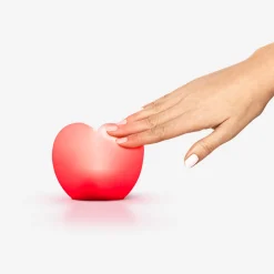 Lampada accogliente - Cuore rosso