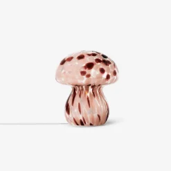 Lampada cosy - fungo in vetro a pois