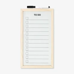 Lavagna planner con cornice in legno e pennarello