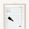 Lavagna planner in vetro con pennarello