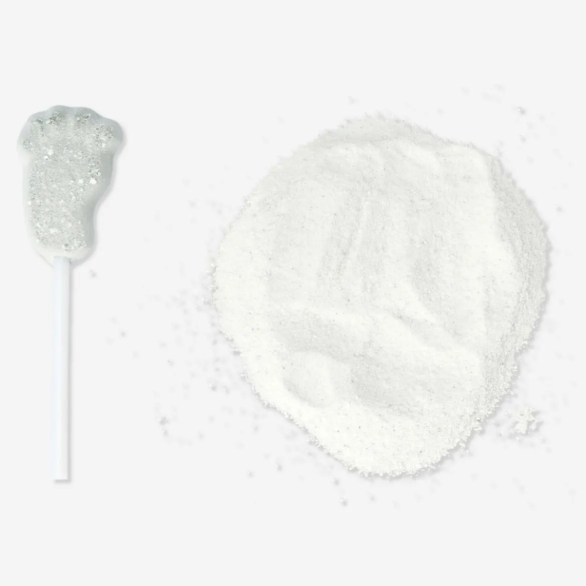 Lecca-lecca con polvere di mela acida
