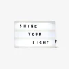 Lettere, numeri e simboli extra A6 light box - 100 pz