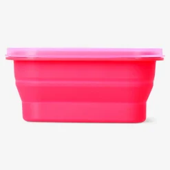Lunchbox pieghevole rosso con spork - 600 ml