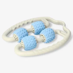 Massaggiatore blu e beige per le gambe