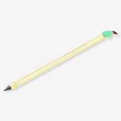 Matita eterna - oro con topper pera verde