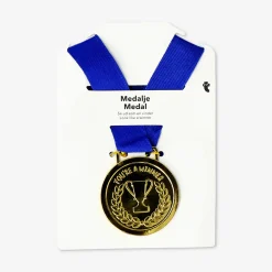 Medaglia vincente blu