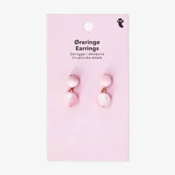 Orecchini pendenti - Pietre rosa