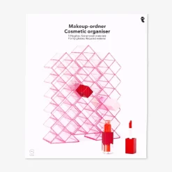 Organizer rosa per lucidalabbra - 25x20,5 cm