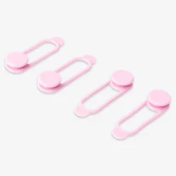 Organizzatori per cavi rosa - 4 pz