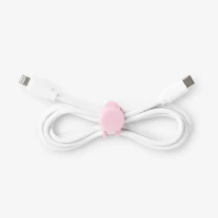 Organizzatori per cavi rosa - 4 pz