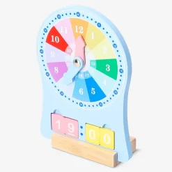 Orologio didattico in legno per imparare l’ora