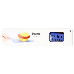 Paletta per torta blu con scritta